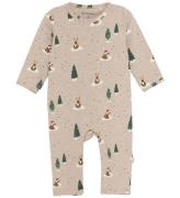 Minymo Onesie - Brown Melange