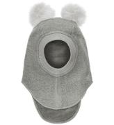 Huttelihut Balaclava - Ull - Dubbel - Medium+ Grey Melange m. kv