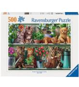 Ravensburger Pussel - 500 Delar - Katter pÃ¥ hyllan