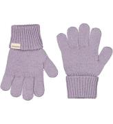 MarMar Handskar - Stickad - Aska - Ull/Bomull - Purple