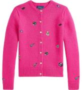 Polo Ralph Lauren Cardigan - Ull - Stickad - College Rosa