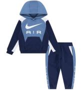 Nike Sweatset - Hoodie/Sweatpants - Air - Midnight MarinblÃ¥