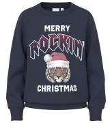 Name It Sweatshirt - NkmVismas - Dark Sapphire m. Tiger