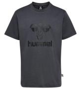 Hummel T-shirt - HmlTres - Asfalt/Black