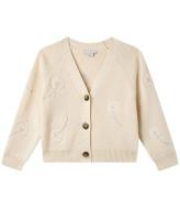 Stella McCartney Kids Cardigan - Stickad - Ull - Crema