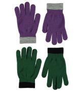 Molo Handskar - 2-pack - Stickad - Kello - Skogsmark Green