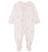 Livly Onesie m. Fötter - Giraffe/Rosa