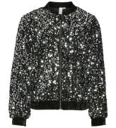 Vero Moda Girl Cardigan - VmBella - Black/Silver Paljett