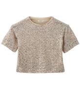 Sofie Schnoor T-shirt - Champagne/Paljetter