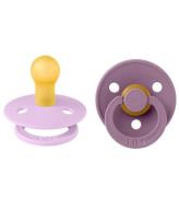 BIBS Colour Nappar - 2-pack - Stl. 1 - Rund - Violet Sky/Mauve