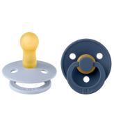 BIBS Colour Nappar - 2-pack - Stl. 2 - Rund - Dusty Blue/Steel B