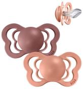 BIBS Couture Nappar - Stl. 1 - 2-pack - Anatomisk - Peach/Woodch