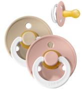 BIBS Colour Lysande nappar - Stl. 1 - 2-pack - Rund - Blush/Vani