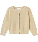 Name It Cardigan - Stickad - NmfVamyne - Summer Sand/Gold Lurex