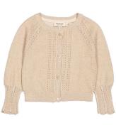 MarMar Cardigan - Stickad - Tillie - Gold m. Glitter