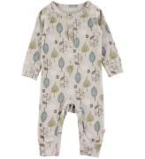 Katvig Onesie - Beige m. Blad