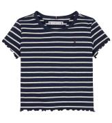 Tommy Hilfiger T-shirt - Rib - Blue Bas White Stripe