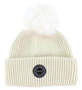 GANT Mössa - Stickad - Ull - Pom Pom - Cream