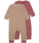 Mikk-Line Onesie - 2-pack - Rose Brown