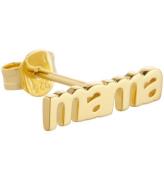 Design Letters Ã?rhÃ¤nge - 1 st. - MAMA - 18K guldplÃ¤terad