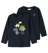 Name It Sweatshirt/Tröja - NmmVux - 2-pack - Dark Sapphire