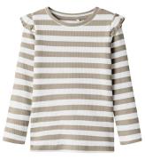 Name It Tröja - Rib - NmfTaia - Pure Cashmere/Cloud Dansare