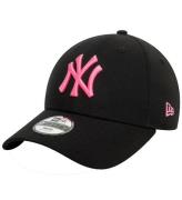 New Era Keps - 9Fyrtio - New York Yankees - Neon - Svart/Rosa