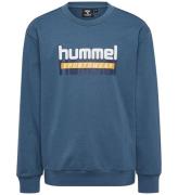 Hummel Sweatshirt - hmlTukas - Bering Sea m. Tryck