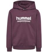 Hummel Hoodie - hmlTukas - Huckleberry m. Tryck