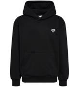 Hummel Hoodie - hmlJR Loose Hoodie - Svart m. Tryck