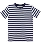 GANT T-shirt - Striped Shield - Evening Blue