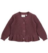 The New Siblings Cardigan - Stickad - TnsMae - Krossad Berry