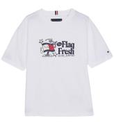 Tommy Hilfiger T-shirt - Vit m. Tryck