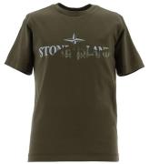 Stone Island T-shirt - MilitÃ¤r Green m. Tryck