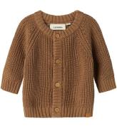 Lil' Atelier Cardigan - Stickad - NbnEmlen - Sepia Tint