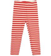 The New Siblings Leggings - Rib - TnstFro - Poppy Röd Striped