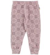 Joha Leggings - Ull - Rosa m. StjÃ¤rnor