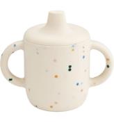 Liewood Mugg m. Pip - Neil - Silikon - 150 ml - Splash Dots/Sea