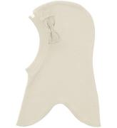 Racing Kids Balaclava - Enkel - Ivory m. Rosett