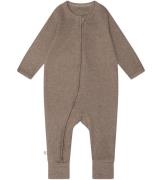 That's Mine Onesie - Rib - Cathie - Brown Melange