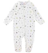 Joha Onesie m. Fötter - Off White m. Tryck