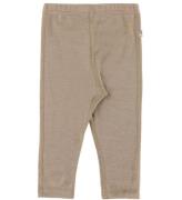 Joha Leggings - Ull/Silke - Beige