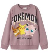 Name It Sweatshirt - NkfJima PokÃ©mon - Elderberry m. Tryck