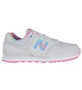 New Balance Skor - 574 - Grey Materia/Signal Rosa