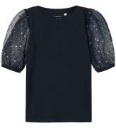 Name It T-shirt - NmfRaya - Dark Sapphire m. Prickar