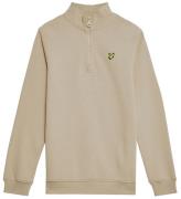 Lyle & Scott Sweatshirt - Kvarts zip - Stone