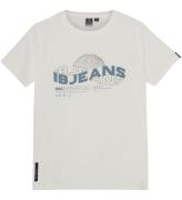 Indiska Blue Jeans T-shirt - Vit m. Tryck