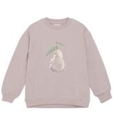 Minymo Sweatshirt - Bornerad Lilac m. Tryck