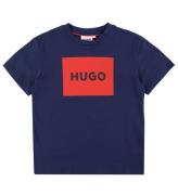 HUGO T-shirt - Medeltida Blue/RÃ¶d