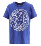 Versace T-shirt - BlÃ¥/Vit Tryck